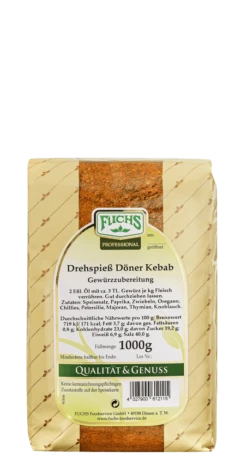 Fuchs Drehspieß Döner Kebab Gewürzzubereitung (1kg)