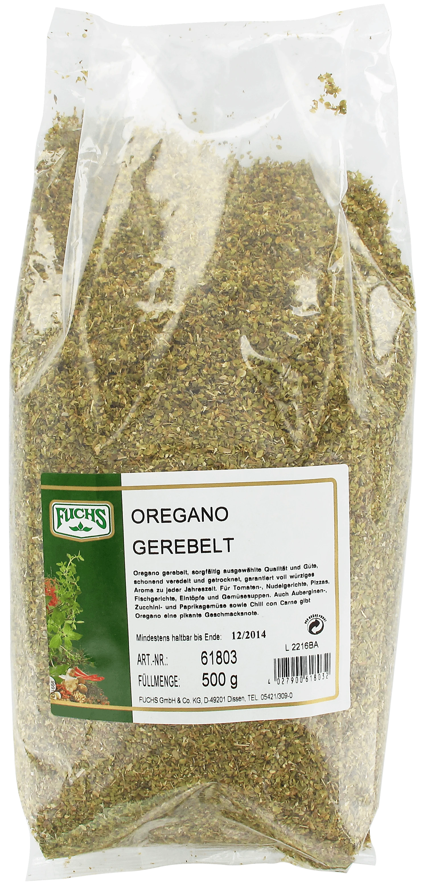 Ubena Oregano Gerebelt (150g) – Bild 3