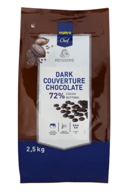 METRO Chef Kuvertüre Buttons Dark 72 % (2,5 Kg)