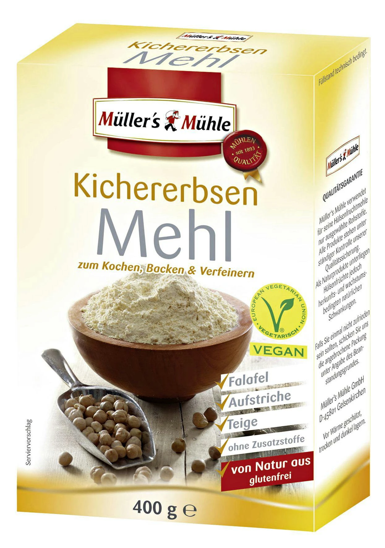 Müller´s Mühle Kichererbsen-Mehl (400 G)
