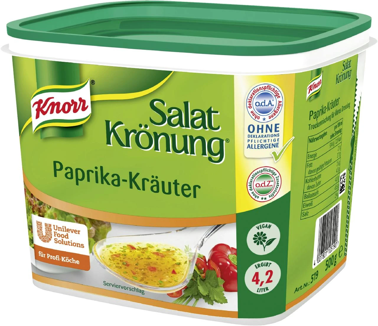 Kühne Salata Kräuter Würzig Fertige Salatwürze Auf Essigbasis (10 L) – Bild 3