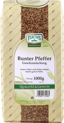 Fuchs Pfeffer Bunt Gewürzmischung Geschroten (1kg)