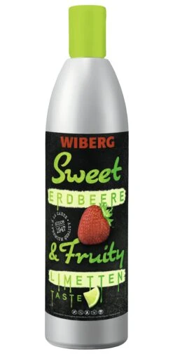 WIBERG Sweet & Fruity – Erdbeere & Limettentaste Süße Sauce Mit Erdbeerpüree Und Limettengeschmack (500 Ml)