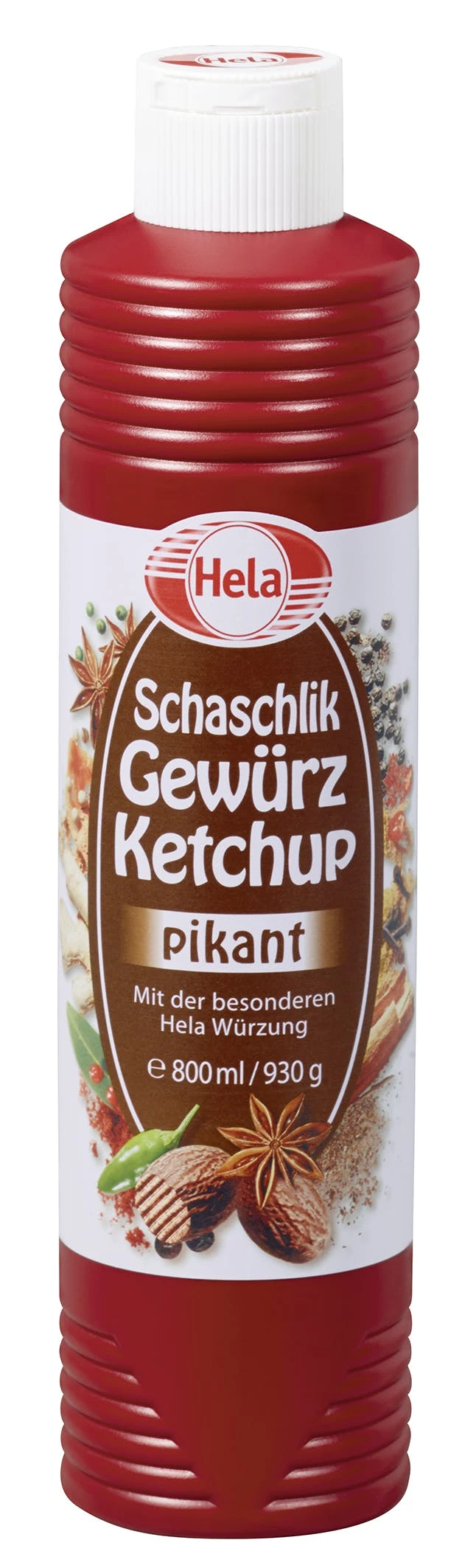 Hela Schaschlik Gewürzketchup Pikant (800 Ml)